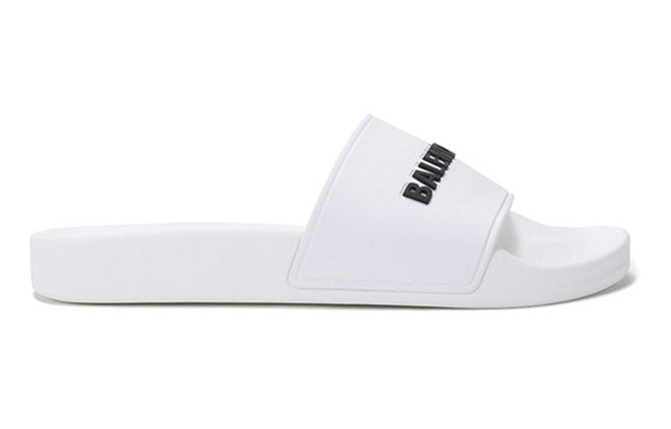 (WMNS) Balenciaga Pool Slides 'White Black' 565547W1S839034 #