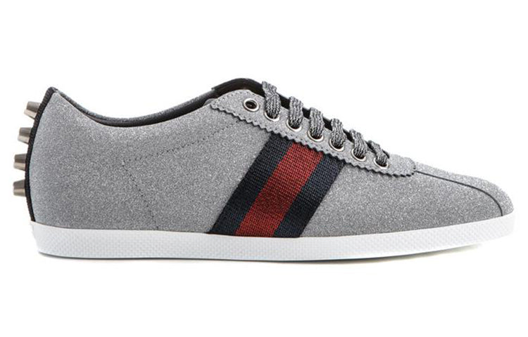 (WMNS) Gucci Web Sneaker 'Glitter Studs' 419544-KW040-8162 #