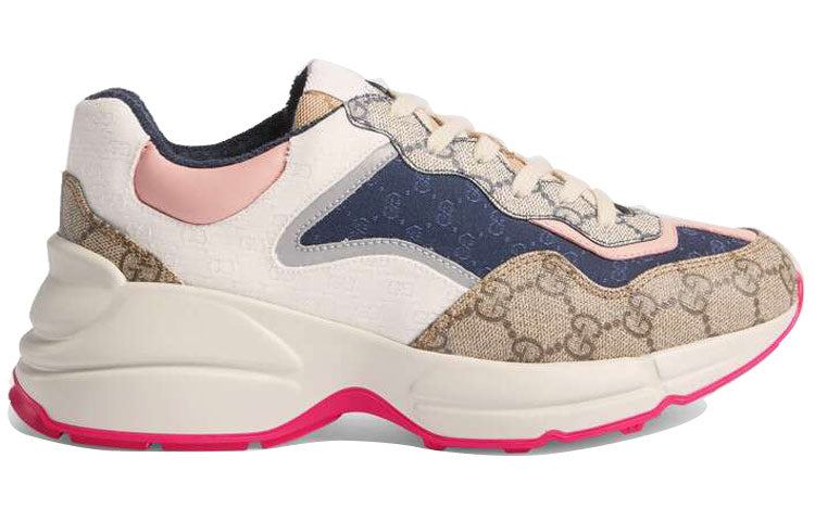 (WMNS) Gucci GG Rhyton 'Beige White Pink' 620185-99WF0-4371 #