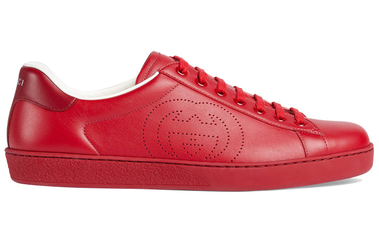 Gucci Ace 'Interlocking G - Hibiscus Red' 599147-AYO70-6463 #