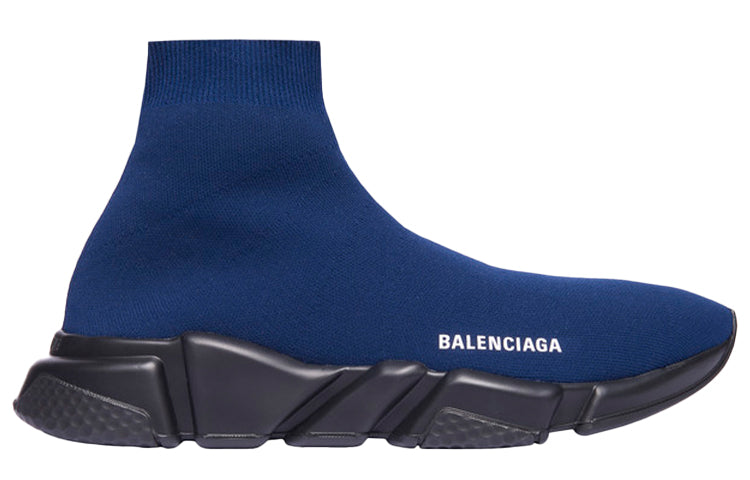 Balenciaga Speed Trainer High 'Dark Navy' 2019 585009W05G04103 #