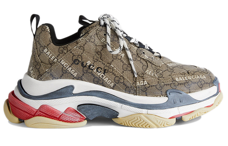 Gucci x Balenciaga Triple S Sneaker 'The Hacker Project Beige' 681066-ULZ10-9795 #.