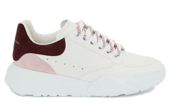 (WMNS) Alexander McQueen Court Trainer 'White Pink Burgundy' 633915WHZ9B9634 #