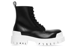 Balenciaga Strike Lace-Up Boot 'Black White' 589338WA9671090 #