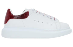 (WMNS) Alexander McQueen Oversized Sneaker 'Burgundy Crocodile' 718233WICG69088 #