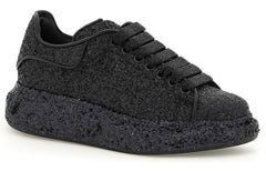 (WMNS) Alexander McQueen Larry Oversize Glittered Sneakers 'Black' 708072W4JF81000 #