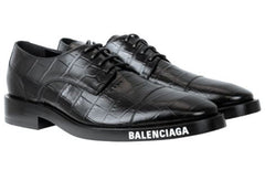 Balenciaga Herre Derby Flat Shoes 'Black' 590716WBBV41090 #