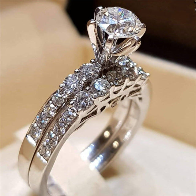 Couple Creative Engagement Ring