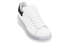 (WMNS) Alexander McQueen Clear Sole Oversized Sneaker 'White Black Sequins' 621718WHZ429926 #