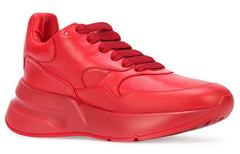 (WMNS) Alexander McQueen Oversized Runner Low Top Leather Sneakers with Mesh 'Pure Red' 533710WHRU06409 #