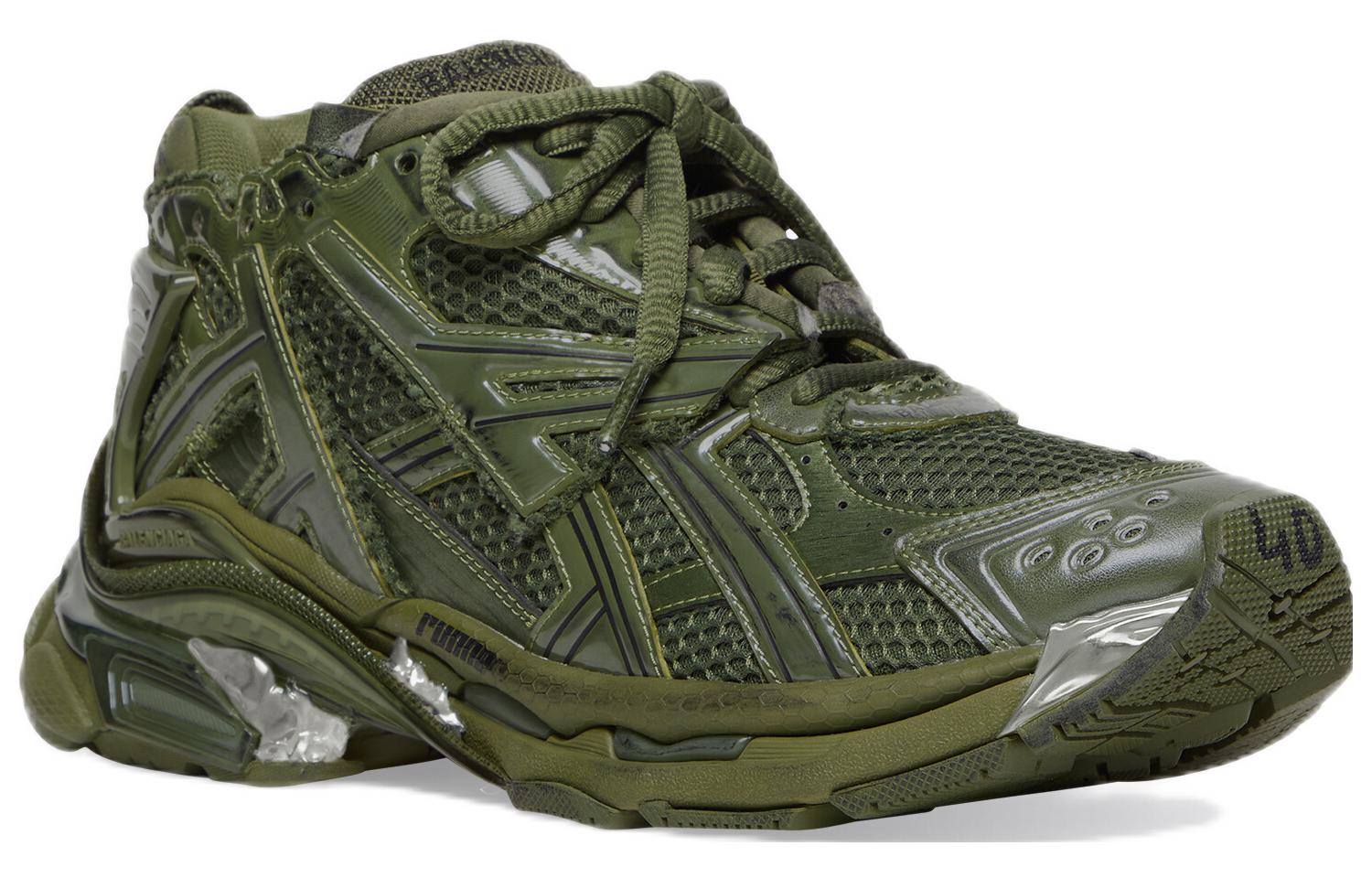 Balenciaga Runner Sneaker 'Leather Free Khaki' 677403W3RB13031 #