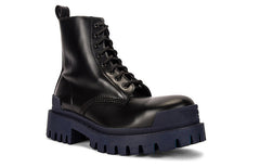(WMNS) Balenciaga Strike Martin Boots Black/Blue 590974WA9671040 #
