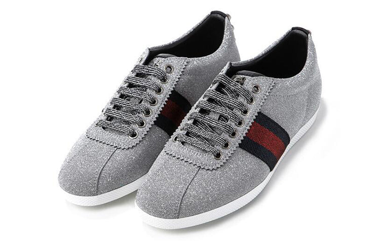 (WMNS) Gucci Web Sneaker 'Glitter Studs' 419544-KW040-8162 #