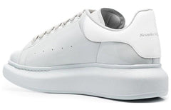 (WMNS) Alexander McQueen Oversized Low-Top Sneakers 'Grey White' 697102W4T911806 #