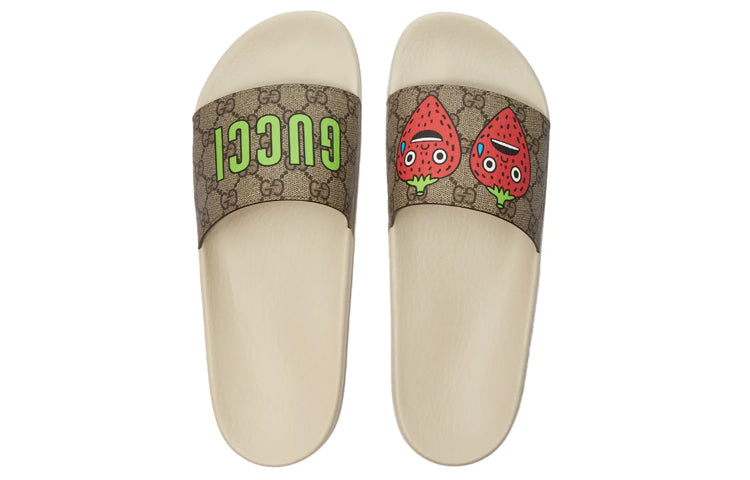 (WMNS) Gucci GG Supreme Slide x Pablo Delcielo 'Strawberry' 703815-U1F00-8462 #