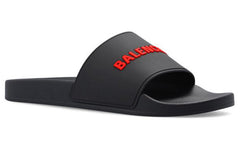 Balenciaga Pool Slides 'Black Red' 565826W1S801064 #