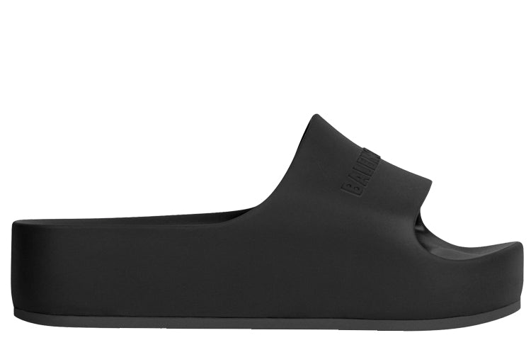 (WMNS) Balenciaga Chunky Slides 'Black' 654315W1S891000 #
