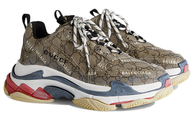 Gucci x Balenciaga Triple S Sneaker 'The Hacker Project Beige' 681066-ULZ10-9795 #.