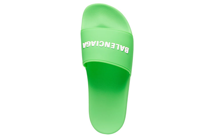 Balenciaga Pool Slides 'Fluo Green' 565826W1S823590 #