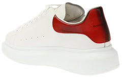 (WMNS) Alexander McQueen Oversized Sneaker 'White Lust Red' 553770WHXMW9676 #