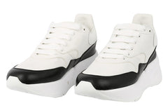 (WMNS) Alexander McQueen Oversized Runner in Nappa Calf Leather 'White Black' 533710WHT999034 #