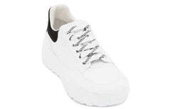 (WMNS) Alexander McQueen Court Trainer 'White Black' 633915WHZ969061 #