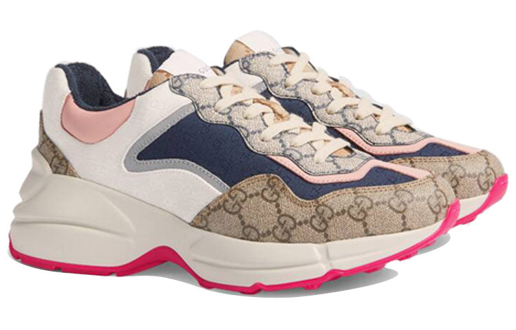 (WMNS) Gucci GG Rhyton 'Beige White Pink' 620185-99WF0-4371 #