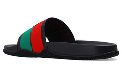 Gucci Slide 'Interlocking G - Black Red Green' 655265-JFA00-8815 #.