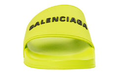 Balenciaga Pool Slides 'Lime' 565826W1S803501 #