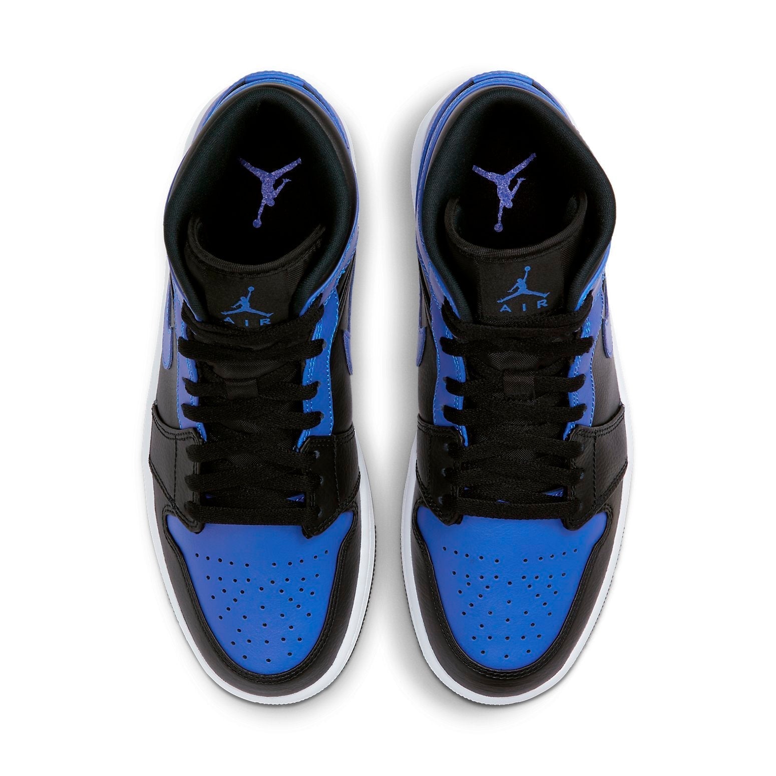 Air Jordan 1 Mid 'Hyper Royal Black' 554724-077 #