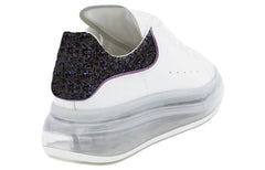 (WMNS) Alexander McQueen Clear Sole Oversized Sneaker 'White Black Sequins' 621718WHZ429926 #