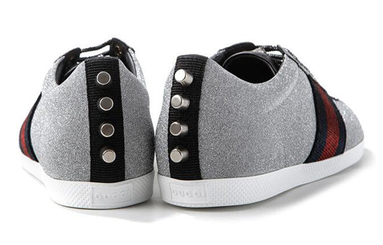 (WMNS) Gucci Web Sneaker 'Glitter Studs' 419544-KW040-8162 #