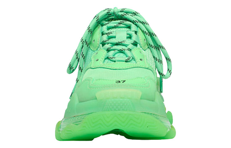 (WMNS) Balenciaga Triple S Clear Sole Trainer 'Neon Green' 544351W2CF13801 #