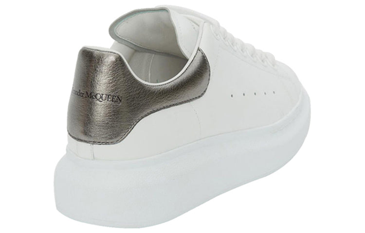 (WMNS) Alexander McQueen Oversized Sneaker 'Bleach White Silver' 553770WHFBU9042 #