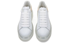 (WMNS) Alexander McQueen Clear Sole Oversized Sneaker 'Beige Embossed Suede Crocodile' 650796WHZ4V9728 #