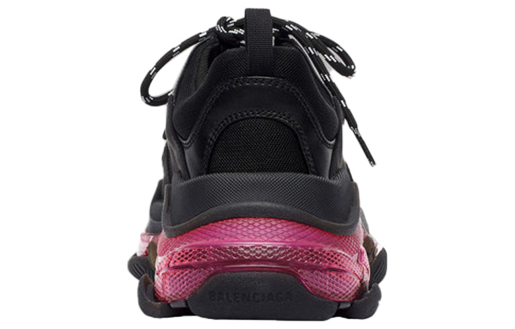 (WMNS) Balenciaga Triple S 'Clear Sole - Black Pink Neon' 544351W2FR11053 #