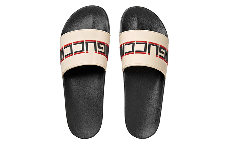 Gucci Stripe Rubber Slide 'Ecru' 522884-JC200-9572 #.