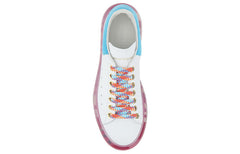 (WMNS) Alexander McQueen Oversized Leather Sneaker 'White Fuchsia' 612744WIA4G9323 #