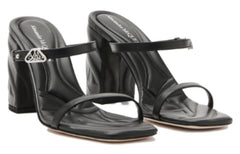 (WMNS) Alexander McQueen Seal Strap Mules 'Black Silver' 780711WIEAB1081 #