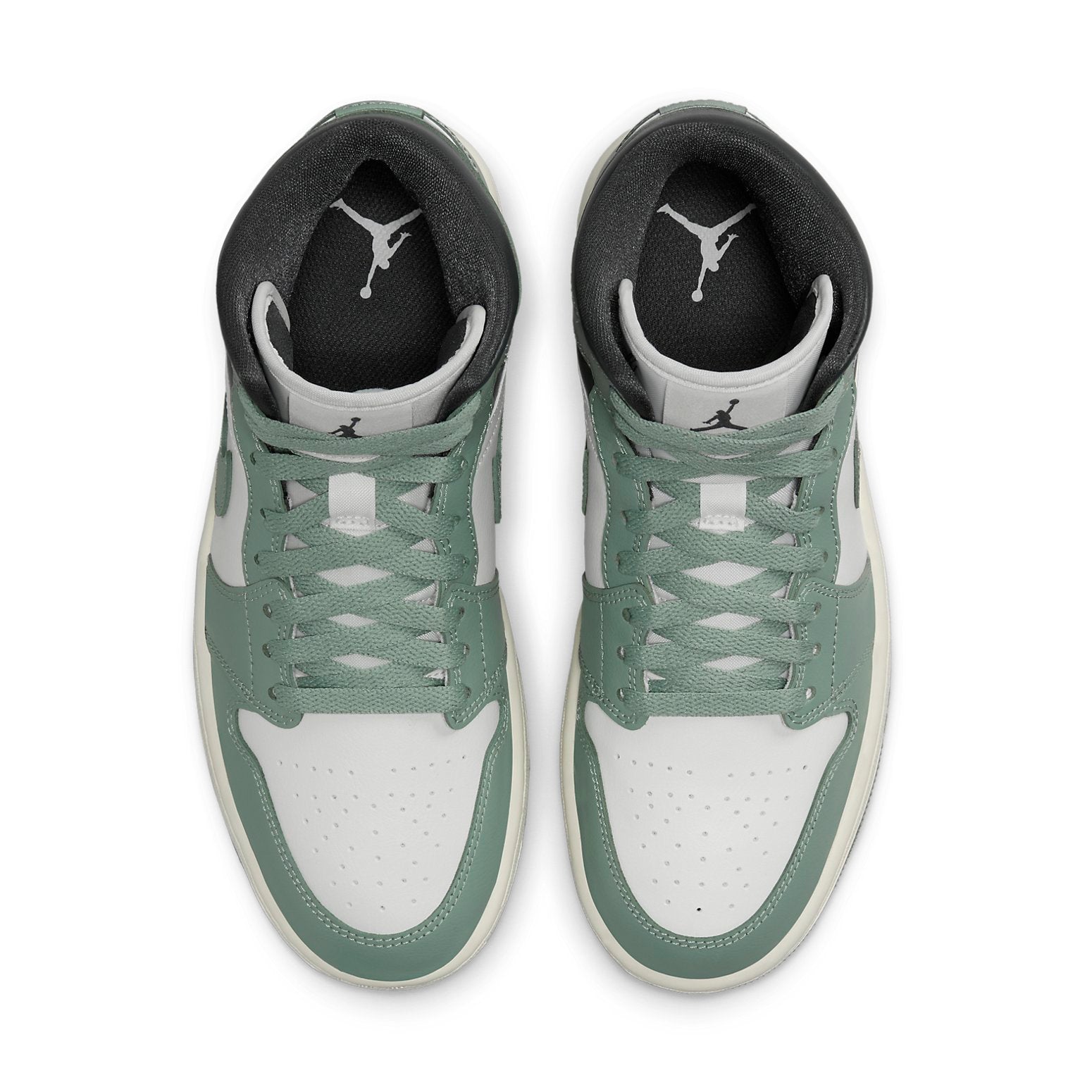 (WMNS) Air Jordan 1 Mid 'Jade Smoke' BQ6472-130 #