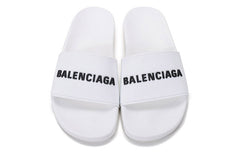 (WMNS) Balenciaga Pool Slides 'White Black' 565547W1S839034 #