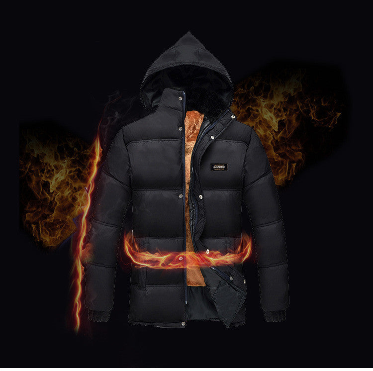 Middle aged and elderly men's cotton padded jacket