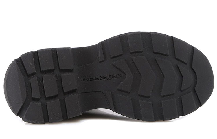 (WMNS) Alexander McQueen Leather Chelsea boots 'Black' 641837WHZ841000 #