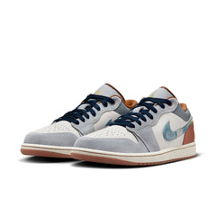 Air Jordan 1 Low SE 'Phantom Repaired Denim Swoosh' FZ5042-041 #