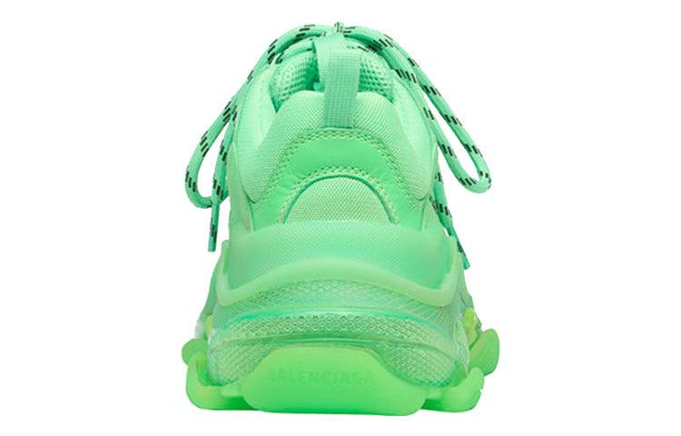 (WMNS) Balenciaga Triple S Clear Sole Trainer 'Neon Green' 544351W2CF13801 #