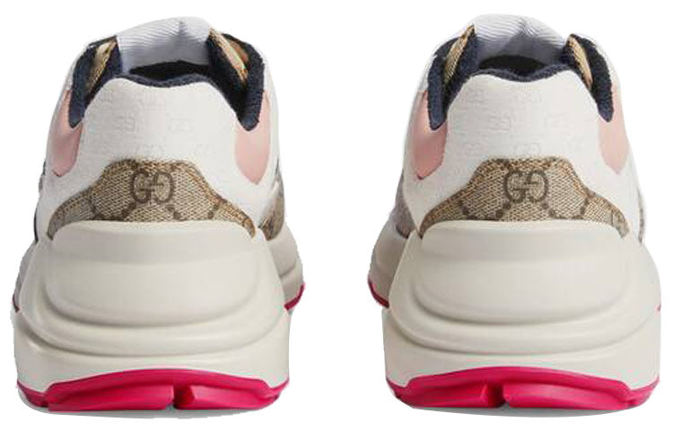 (WMNS) Gucci GG Rhyton 'Beige White Pink' 620185-99WF0-4371 #