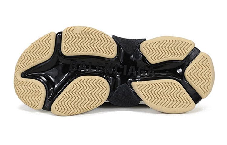 (WMNS) Balenciaga Triple S 'Black Yellow' 524039W09OM1023 #