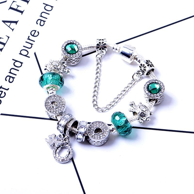 Four Leaf Clover Pendant Bracelet