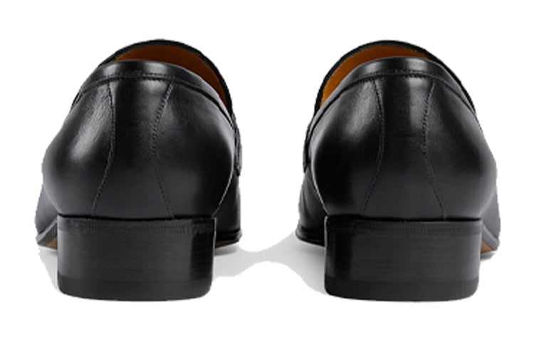 Gucci Interlocking G Tassel Leather Loafers 'Black' 624720-1W610-1066 #.