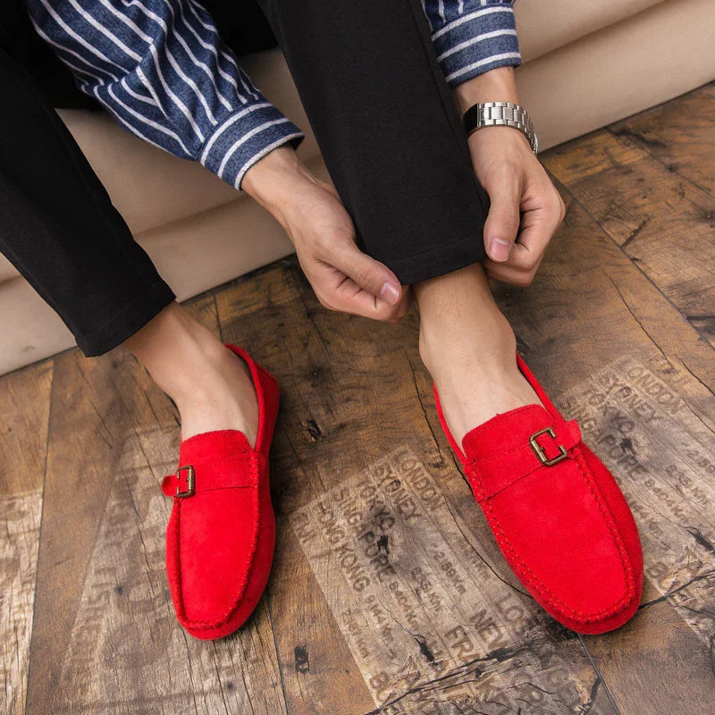 Suede beanie shoes